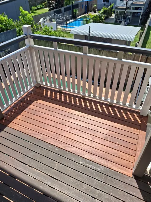 Replacement of the decking boards and some joists.