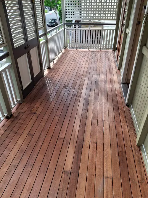Replacement of decking boards. All the joists have been replaced as well.
