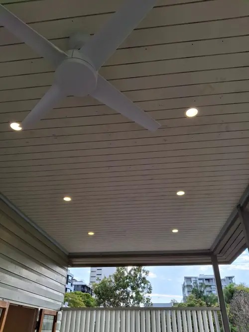 Replacing a sagging vj ceiling with new semi external sheets .