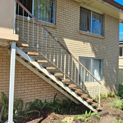 Stair treads replacement to make it safe for house inspection.