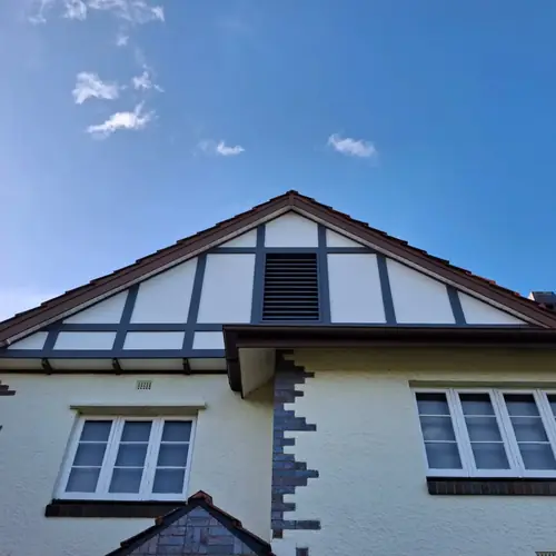Replacement of all the timbers on this gable and some on the vent + painting.