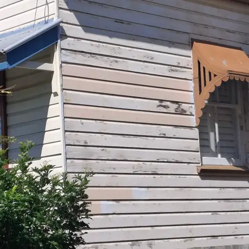 Replacement of some cladding before the house gets painted
