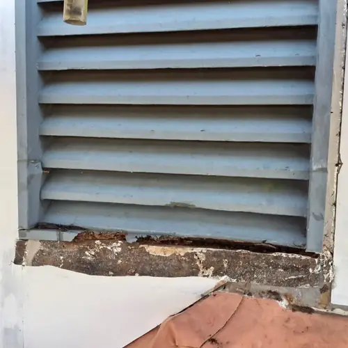 Replacement of all the timbers on this gable and some on the vent + painting.