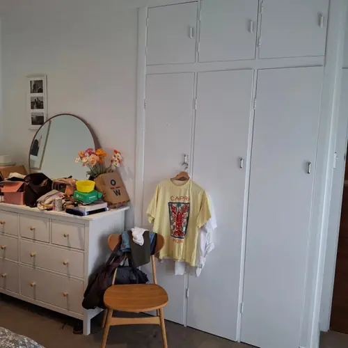 Creation of 2 openings for 2 wardrobes: