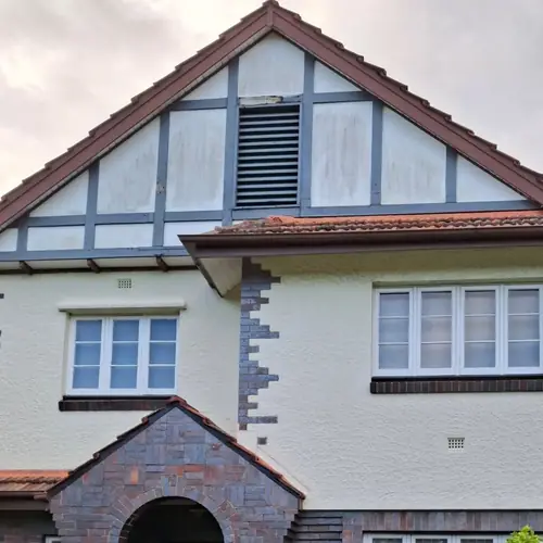 Replacement of all the timbers on this gable and some on the vent + painting.