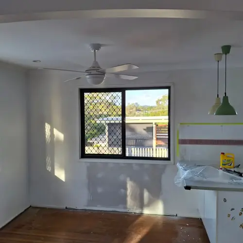 Demolition of a balcony.