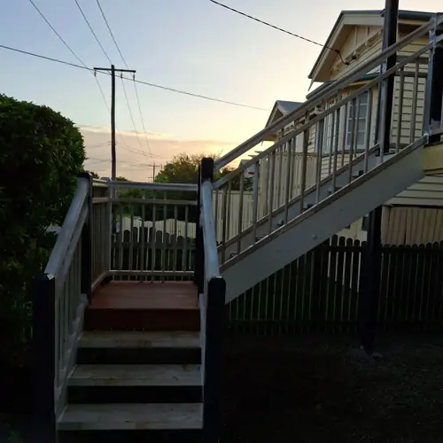 This job is now completed. We replaced all the balustrades, the steps on the 1st flight of stair and the landing including the joists. 1 post of the landing has been replaced as well.