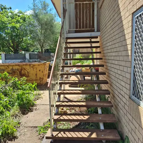 Stair treads replacement to make it safe for house inspection.