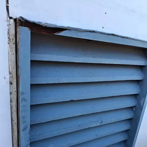 Replacement of all the timbers on this gable and some on the vent + painting.